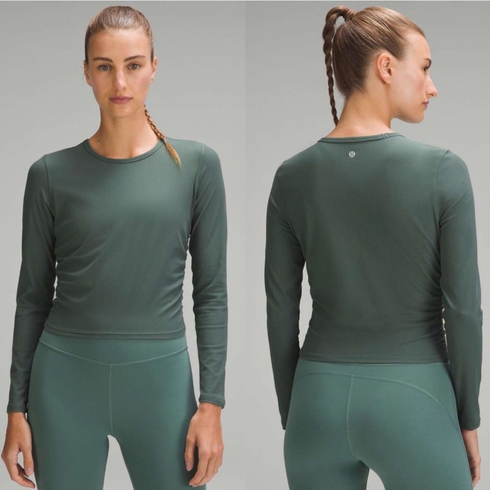 all it takes long sleeve ribbed nulu dark forest